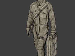 italian tank crew unit ww2 walk itcu1 3D 프린트 모델