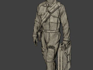 italian tank crew unit ww2 walk itcu1 3D Print Model