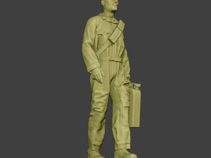 italian tank crew unit ww2 walk itcu1 3D Print Model