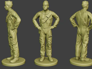 italian tank crew ww2 itcu1 pack 1 3D Print Model