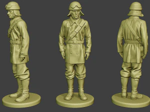 italian tank crew ww2 itcu1 pack 1 3D Print Model