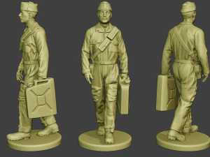 italian tank crew ww2 itcu1 pack 1 3D Print Model