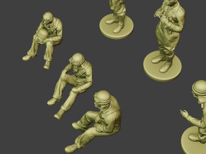 italian tank crew ww2 itcu1 pack 1 3D-printmodel