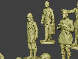 italian tank crew ww2 itcu1 pack 1 3D Print Model