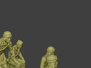 italian tank crew ww2 itcu1 pack 1 3D Print Model