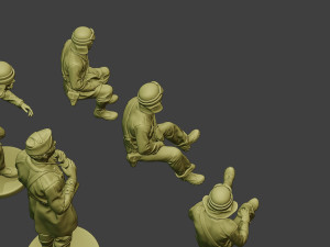 italian tank crew ww2 itcu1 pack 1 3D-printmodel