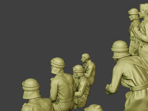 italian tank crew ww2 itcu1 pack 1 3D Print Model