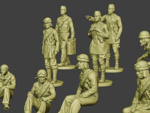 italian tank crew ww2 itcu1 pack 1 3D-printmodel