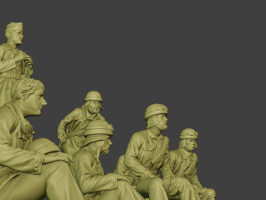 italian tank crew ww2 itcu1 pack 1 3D-printmodel