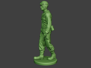 american tank crew unit ww2 walk atc1 3D-printmodel