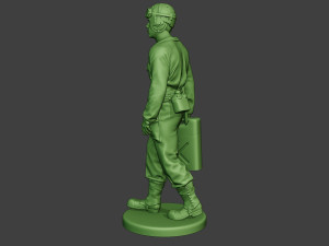american tank crew unit ww2 walk atc1 3D-printmodel