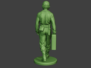 american tank crew unit ww2 walk atc1 3D-printmodel