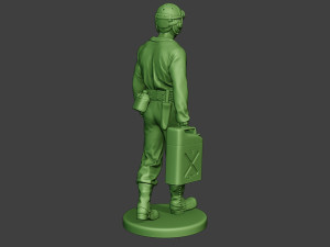 american tank crew unit ww2 walk atc1 3D-printmodel
