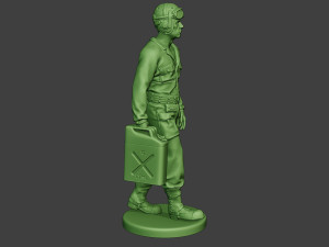 american tank crew unit ww2 walk atc1 3D-printmodel