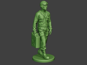 american tank crew unit ww2 walk atc1 3D-printmodel