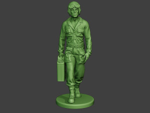 american tank crew unit ww2 walk atc1 3D-printmodel