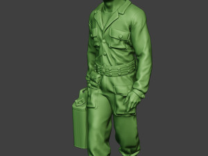 american tank crew unit ww2 walk atc1 3D-printmodel