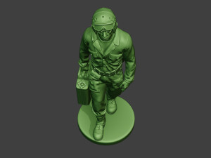 american tank crew unit ww2 walk atc1 3D-printmodel