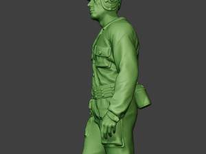 american tank crew unit ww2 walk atc1 3D-printmodel