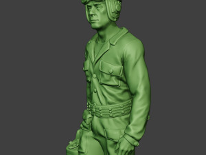 american tank crew unit ww2 walk atc1 3D-printmodel