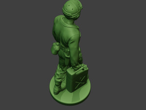 american tank crew unit ww2 walk atc1 3D-printmodel