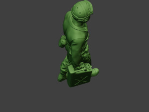 american tank crew unit ww2 walk atc1 3D-printmodel