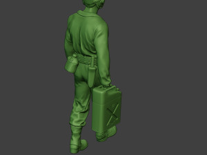 american tank crew unit ww2 walk atc1 3D-printmodel