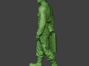 american tank crew unit ww2 walk atc1 3D-printmodel