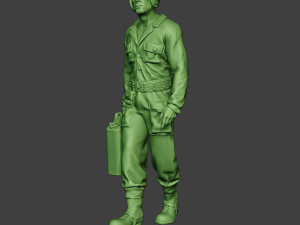 american tank crew unit ww2 walk atc1 3D-printmodel