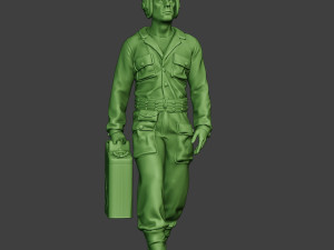 american tank crew unit ww2 walk atc1 3D-printmodel