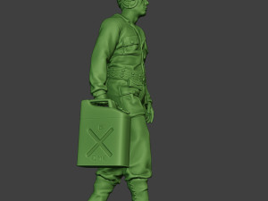 american tank crew unit ww2 walk atc1 3D-printmodel