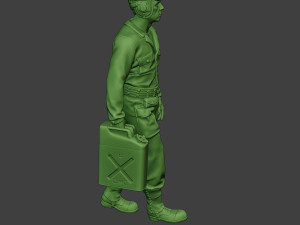 american tank crew unit ww2 walk atc1 3D-printmodel