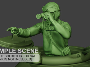 american tank crew unit ww2 action atc1 3D प्रिंट मॉडल