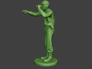 american tank crew unit ww2 action atc1 3D Print Model