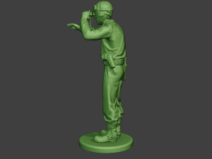 american tank crew unit ww2 action atc1 3D प्रिंट मॉडल