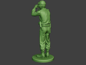 american tank crew unit ww2 action atc1 3D प्रिंट मॉडल