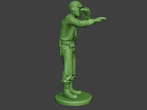 american tank crew unit ww2 action atc1 3D Print Model