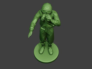 american tank crew unit ww2 action atc1 3D Print Model