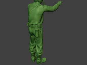 american tank crew unit ww2 action atc1 3D Print Model