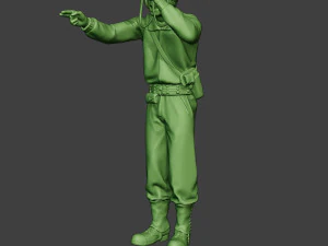 american tank crew unit ww2 action atc1 3D Print Model