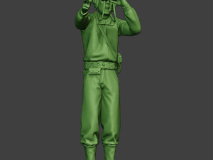 american tank crew unit ww2 action atc1 3D प्रिंट मॉडल