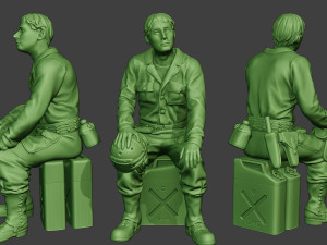 american tank crew unit ww2 sit atc1 3D Print Model
