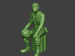 american tank crew unit ww2 sit atc1 3D Print Model