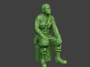 american tank crew unit ww2 sit atc1 3D Print Model