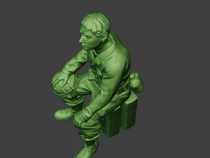 american tank crew unit ww2 sit atc1 3D Print Model