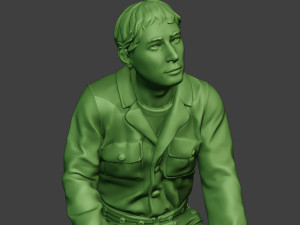 american tank crew unit ww2 sit atc1 3D प्रिंट मॉडल