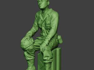 american tank crew unit ww2 sit atc1 3D Print Model