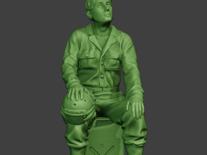 american tank crew unit ww2 sit atc1 3D प्रिंट मॉडल