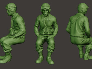 american tank crew unit ww2 sit2 atc1 3D Print Model
