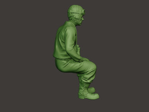 american tank crew unit ww2 sit2 atc1 3D Print Model